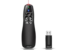 BOBOPACK Puntatori per Presentazioni, Telecomando Presentazioni Powerpoint Senza-Fili, 2.4GHz Telecomando Slide PC Pointer Penna Presentazione per Slide su Computer, adatto a PPT