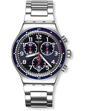 Swatch Herren Armbanduhr Digital Quarz Edelstahl YVS426G