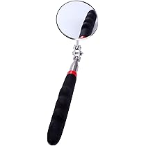 Specchietto Ispezione Telescopico Per Auto - Estensibile, Girevole 360°, Acciaio Inox - Foto 11