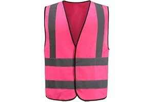 AYKRM Gilet di Sicurezza Tecnica da Lavoro Antinfortunistici Alta visibilità Colori Multipli