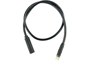 FACULX Rallonge de câble de vélo, 9 broches, moteur de roue avant arrière femelle vers mâle pour vélo électrique