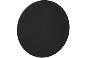 SOTECH Roseta ciega redonda, Ø 55 mm, de acero inoxidable negro con almohadilla adhesiva 3M VHB, sin taladros. Roseta de cubierta para cerraduras en muebles y puertas