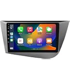 Pour Seat Leon 2 MK2 2005 2006 2007-2012 Radio Android 14.0 HD Écran tactile 9 pouces Système de navigation GPS avec prise en charge Bluetooth Carplay DVR
