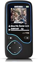 AGPTek C05 Bluetooth Lecteur MP3 8GB, Noir