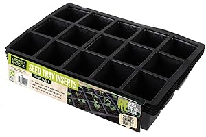 Bosmere N255 Lot de 5 jardinières Professionnelles avec 15 Compartiments Noir