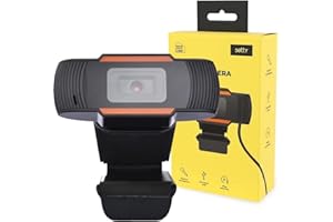 FOREVER Setty Webcam Micro pour Travail à Distance, Conférences, Enseignement à Distance, Réunions en Ligne 360°, Skype, Zoom, Teams, Caméra pour PC, Ordinateur Portable, pour Streaming (Web Digital Camera)