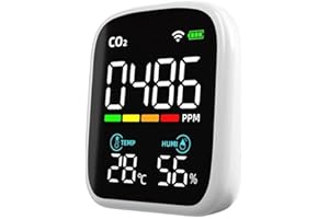 SPORTARC Moniteur infrarouge de qualité de l'air de capteur de NDIR de moniteur de dioxyde de carbone de moniteur de de WIFI