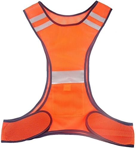 Reflective Vest - Premium Reflective Running Vest for Cycling, Jogging, Walking, Outdoor Sports - Adjustable, Lightweight Neon Yellow Mesh, Back Pocket, Front Zipper - for Men and Women