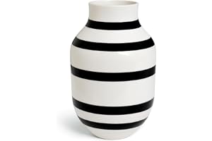 Kähler Vase H31 cm Omaggio Originaldesign med handmålade ränder