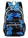 Produktbild Happy Cherry Schulrucksack Tarnung-farbe Schulranzen Schultasche Sports Rucksack Freizeitrucksack Daypacks Backpack für Mädchen Jungen Kinder Damen Herren Jugendliche-Blau