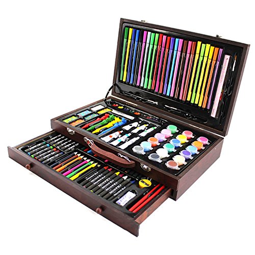 Preisvergleich Produktbild Stück Bleistifte Skizzierstifte Set Kinderpinsel Kombination Werkzeug Massivholz Schublade 130. Kombination Aquarell Stift Kunst Schreibwaren Schule liefert (Farbe : Braun)