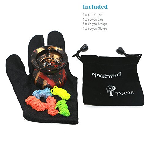 Magicyoyo Y01 NODE Pro Unresponsive Yoyo Alloy 6061 Game with Bag Gloves 5 String (Black & Red & Gold) reviews Magicyoyo Y01 NODE Pro Unresponsive Yoyo Alloy 6061 Game with Bag Gloves 5 String (Black & Red & Gold)
