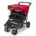 Out n About Little Nipper Double Stroller Poppy Red