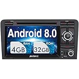 2 Din Android 8.0 Moniceiver mit Navi für A3 2003 - 2011, vergleichen Sie bitte die Maße der Konsole mit dem Autoradio vor dem Kauf
