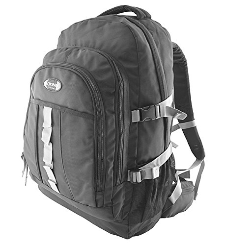 Preisvergleich Produktbild Rucksack, Sportrucksack, Laptoprucksack 15" 17" 19", Schulrucksack, Schultasche, Schulranzen, Ranzen, Arbeit, Freizeit, Sport, Schule (Schwarz)