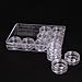 Nail Art 12 empty box container transparent Storage Craft Tool Box(US)