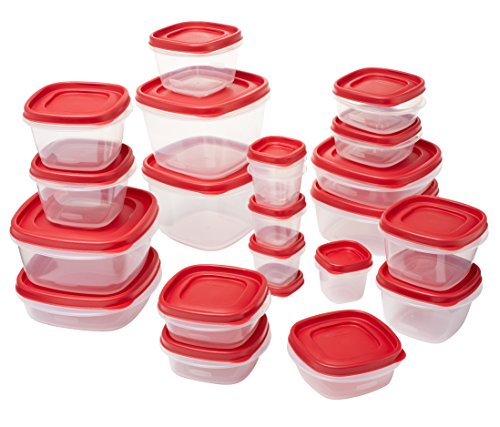 Rubbermaid Plastic Easy Find Lid Food Storage Set, 42-Piece