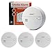 Produktbild HEIMAN 3-Jahres Rauchmelder/Feuermelder/Brandmelder mit Status LED und fotoelektrischen Sensor - Weiß - 4er-Set