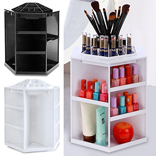 Homdox 360 Grad Drehbare Multifunktionale Kosmetik Ständer Aufbewahrungbox Make up Organizer Kosmetikregal - 6