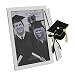 Silver Plated Graduation Photo Frame Gift With Scroll Icon