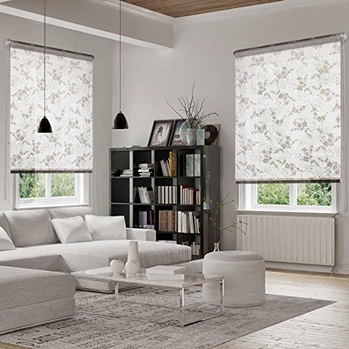 casa pura® Fashion Rollo Anastasia | blickdicht & lichtdurchlässig | Klemmrollo für Fenster, auch ohne Bohren anbringbar | 9 Größen (60x150cm) - 2