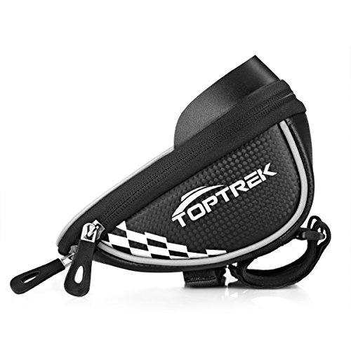 Toptrek Fahrradtaschen Fahrrad Rahmentaschen Rennrad Radtaschen Wasserdicht Fahrradzubehör Brauchbar für die Handys Kleiner als 5.5 Inch sind - 2