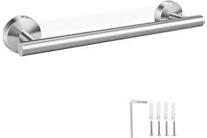 Toallero de Barra Acero Inoxidable hicoosee Juego de Accesorios de Baño 31cm/12,2 Pulgadas Baño Toallero de Mano