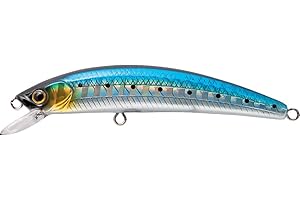 HOMOS Rapture Cattura Le trote, i persici Reali e aspi con l' Esca Artificiale Hiroshi Flash Minnow, RESO Sempre Gratuito Esca Artificiale Hiroshi Flash Minnow Argento Azzurro