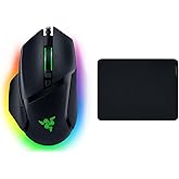 Razer Basilisk V3 - Mouse da Gioco Personalizzabile Cablato & Gigantus V2 Medium - Soffice tappetino per mouse gaming per una
