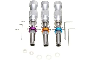 EXCEART Zestaw 3 narzędzi do otwierania rur, 7 pinów, rozszerzony, przedłużony zestaw do kłódki awaryjnej, krzyż narzędziowy, sława, losowy kolor