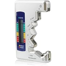 Tester Batterie Universale Dlyfull - LCD Per AA, AAA, C, D, 9V, CR2032 E Pile A Bottone, Con Batteria AAA Inclusa