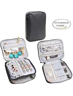 Teamoy schmucktasche reise schmuckkästchen für Schmuck Set,wasserdichte Schmuckaufbewahrungen haben viele Tänder...