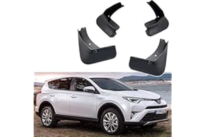 NOLLAM 4 Stücke Auto Schmutzfänger für Toyota RAV4 / RAV4 Hybrid 2016 2017 2018, Auto Schmutzfänger Kotflügel Spritzschutz Protektoren Bausatz Auto Zubehör