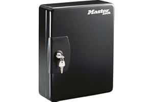Master Lock Key Cabinet [Wall Mounted] [50 Key Hooks] KB-50ML - Includes 50 Key Tags and Labels