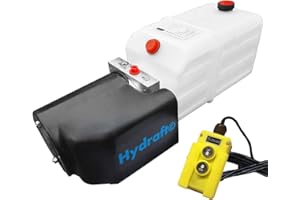 AUER HYDRAULICS Hydraulikaggregat Hydraft, Hydraulikpumpe 12 V 180 bar 2000 Watt mit 8 Liter Tank