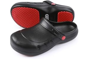 cdsnxore Men or Women Safety Work Shoes Kitchen and Chef Non Slip Resistant Clog