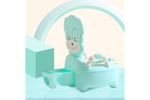 GUANGZHOU YONGLEXUAN TRADING CO., LTD Vinteky Pot bébé Pot Enfants Trainer Pot WC Siège de Toilettes Pot d’apprentissage avec dossier (Bleu)