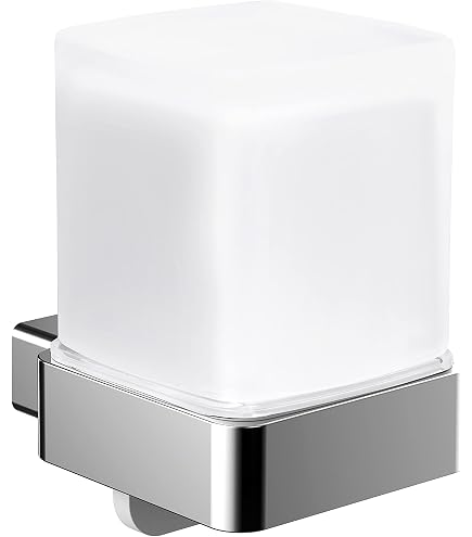 Set Bagno 3 Pezzi Emco LOFT: Porta Carta Igienica, Scopino WC E Doppio Gancio Asciugamani - Design Cromato Lucido