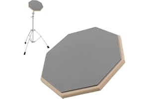 TMRBBESTY Drum Practice Pad,Leises Übungs Drum Pad,8 Zoll Schlagzeug Übungspad,Schlagzeuger-Übungspad,Bietet Hervorragende Stoßdämpfungs- und Dämpfungseigenschaften,Grau