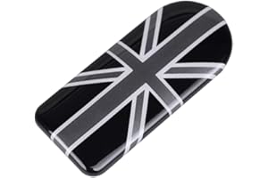 HDX Tapa de plástico ABS compatible con Mini Cooper F Series (F54 F60, Union Jack, gris)