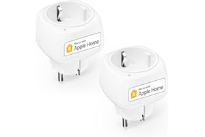 Mini WiFi Enchufe Inteligente, Meross Mini Enchufe WiFi Compatible con Apple HomeKit Siri, Alexa, Google Assistant y SmartThings, Wi-Fi Smart Plug, 2 Paquete