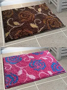 Athom Living Easy Home Designer Soft Anti Slip Bath Mat 38x58 cm Combo Pack