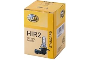 HELLA 8GH 009 319-001 Lampadina, HIR2, Standard, 12V, 55W, Tipo zoccolo PX20d, Scatola, Quantità 1
