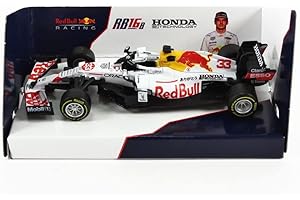 Bburago Racing 18-38155 compatible con Red Bull Honda RB16B, No.33, Oracle Red Bull Racing, Red Bull, Fórmula 1, GP Turquía, M.Verstappen, 2021, 1:43, modelo terminado