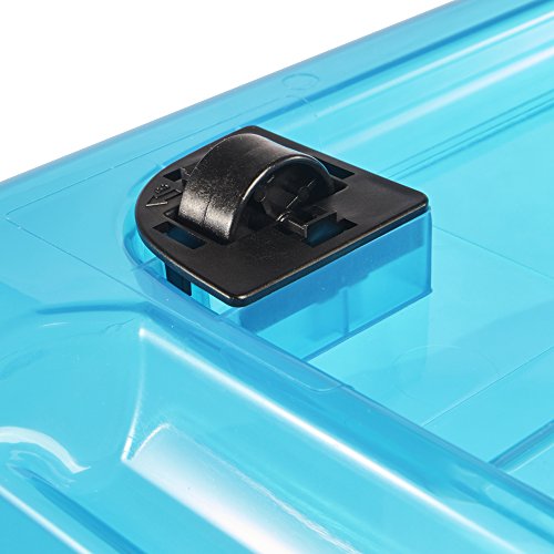 OKT 10943632000 Kristallbox mit Rollen 52 L, blau / transparent - 6