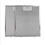 Pack 2 filtros campana extractora 320x260. Compatibilidad: revisar la segunda imagen y verificar que las medidas del filtro coinciden con las de sus filtros actuales. Repuestos de alta calidad 100% aluminio, se puede lavar en el lavavajillas.