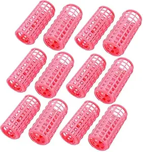 Shopfleet Plastic Hair rollers(Multicolor)-Pack of 12 Hair Curler (Multicolor)