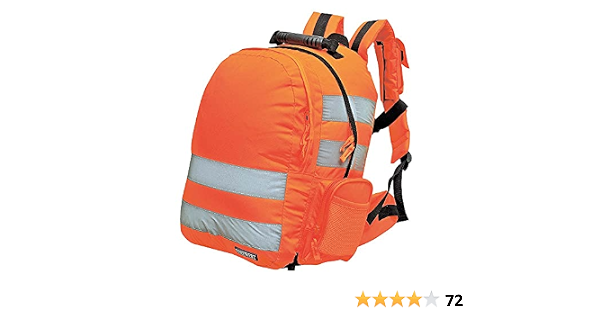 orange hi vis backpack