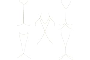 LOLIAS 5Pcs Catena Corpo Sexy 14K Placcato Oro Summer Beach Bikini Bra Body Chain Jewelry per Le Donne Wedding Beach Accessori per Gioielli Corpo