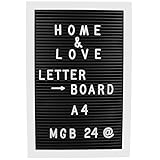 Letter Board A4 - 210 x 297 mm - Rahmen : weiß ( auch in schwarz erhältlich )